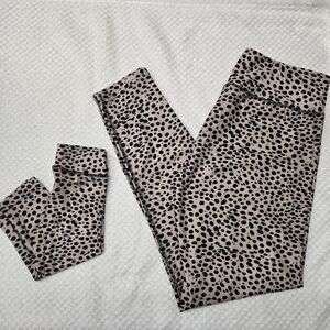 Modern Butterfly Mommy And Me Leopard Print Leggings